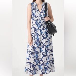 GAP Blue and White Floral Maxi Dress NWOT